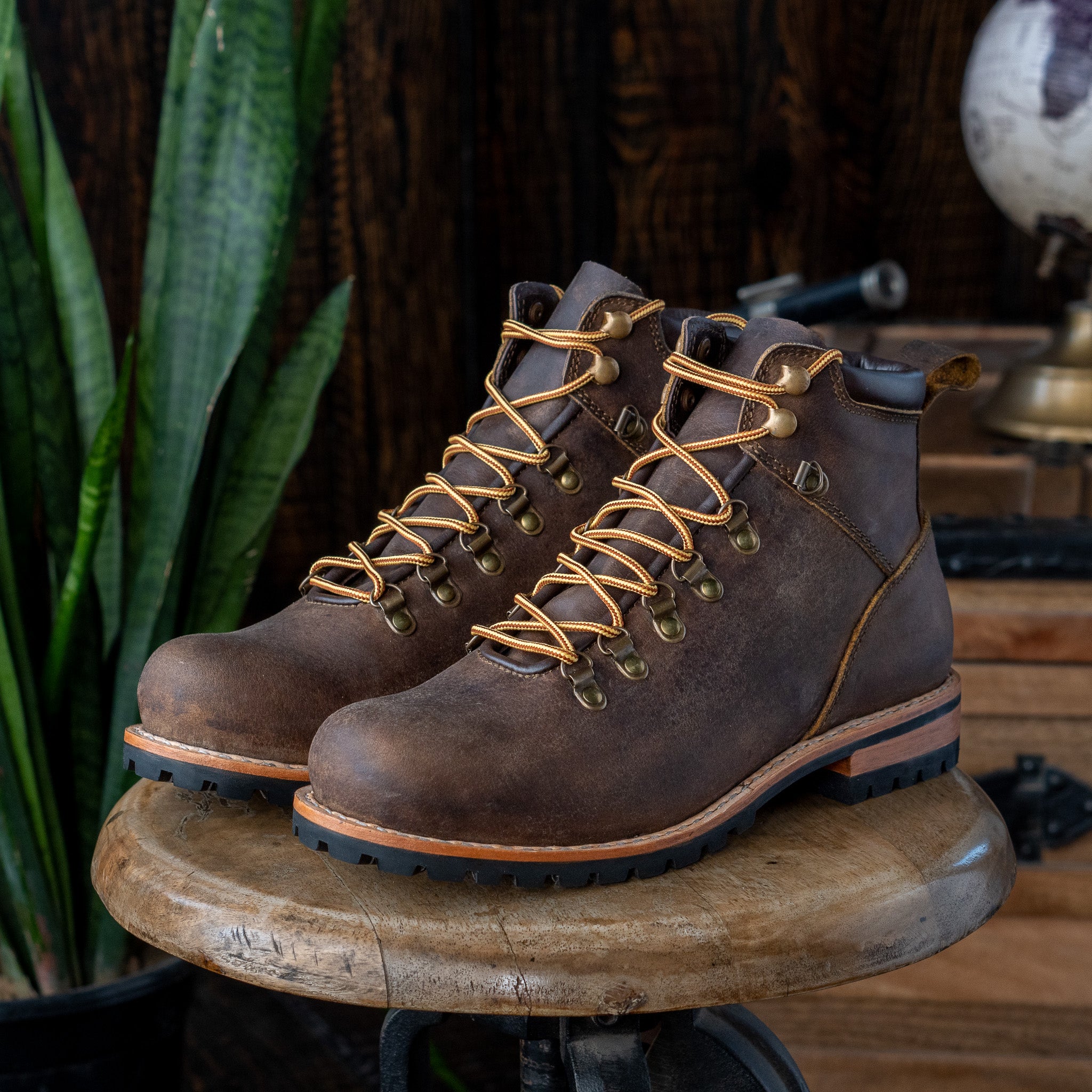 Hike Boots (Vintage Brown) Goodyear Welted