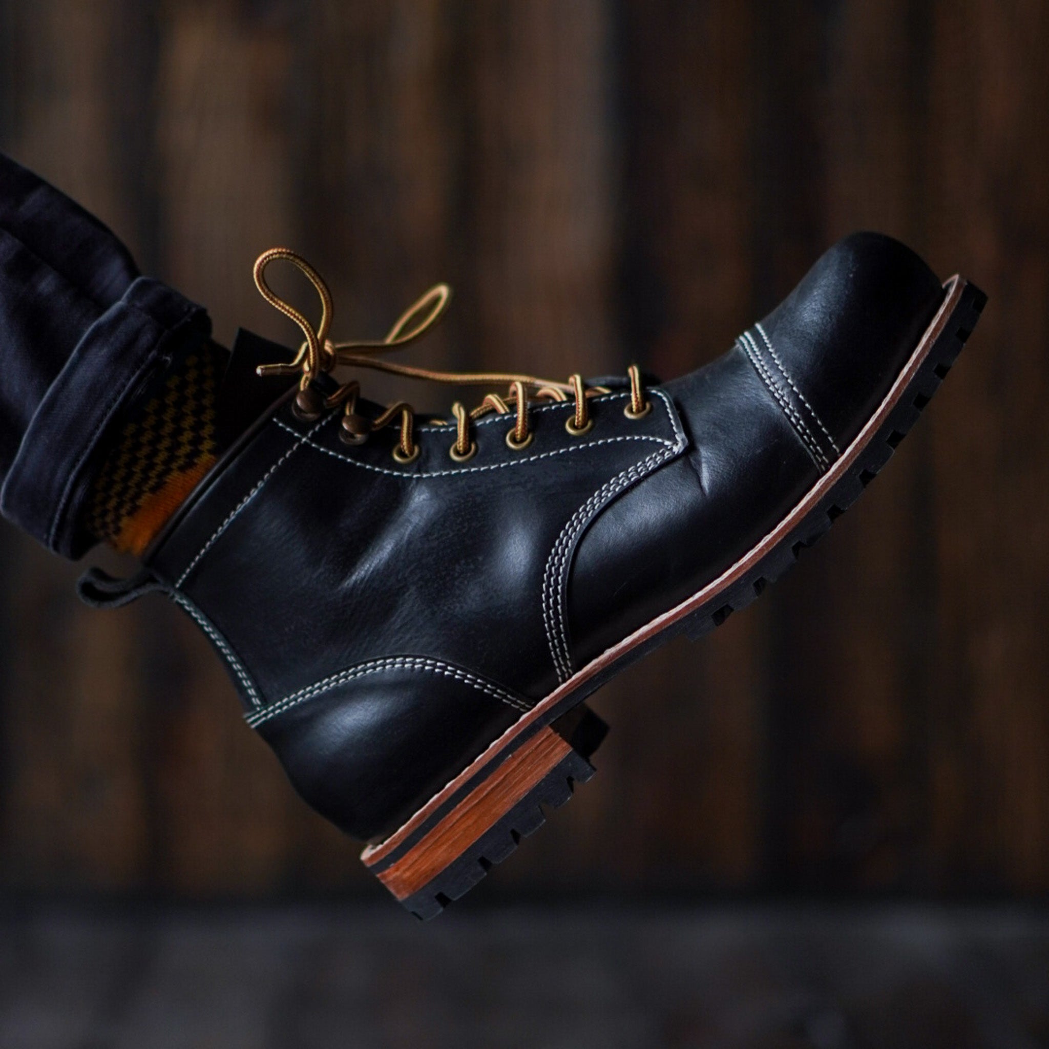 Ranger Boots (Raven Black) Goodyear Welted