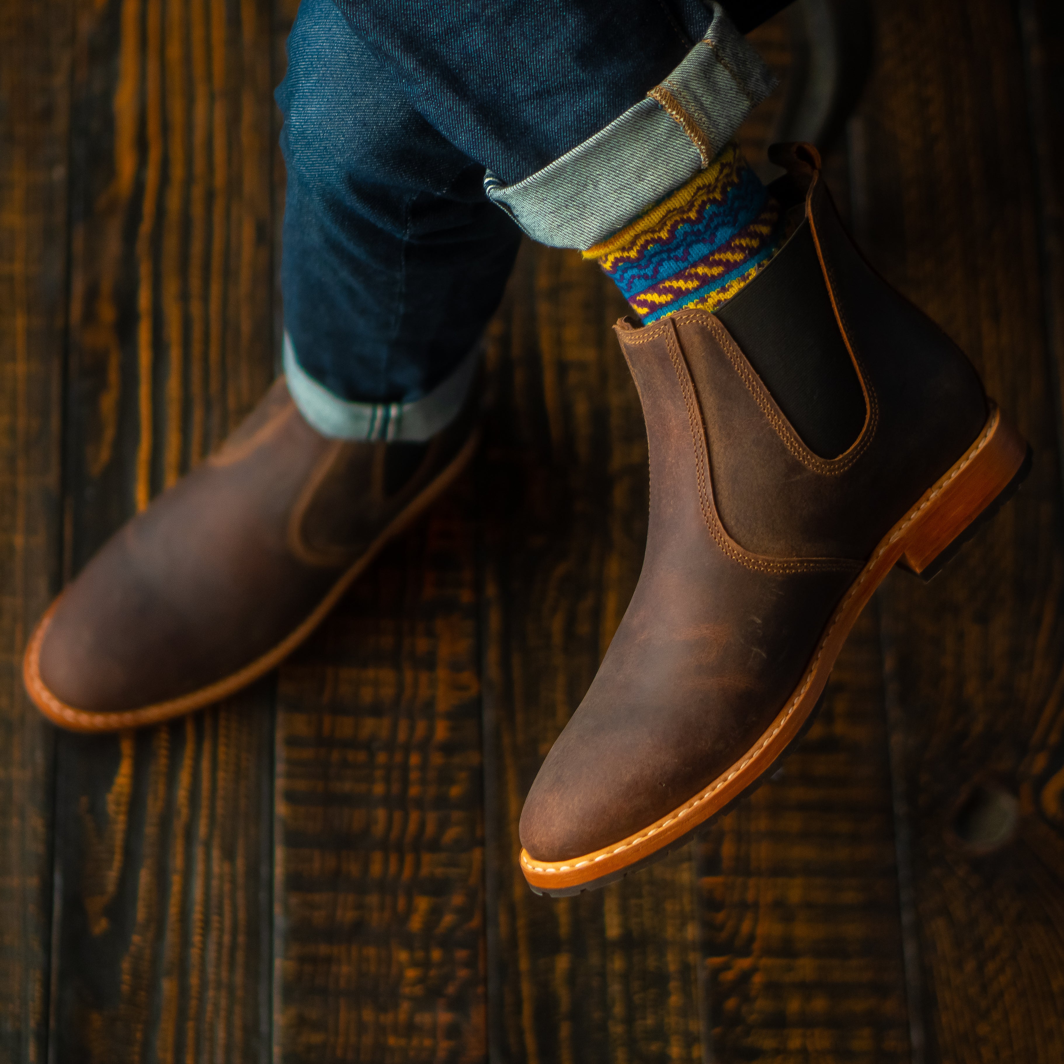 Chicago Chelsea Boots (Vintage Brown) Goodyear Welted