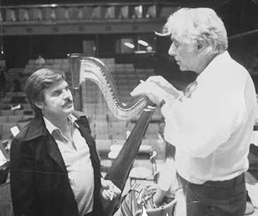 Guy Dangain et Leonard Bernstein
