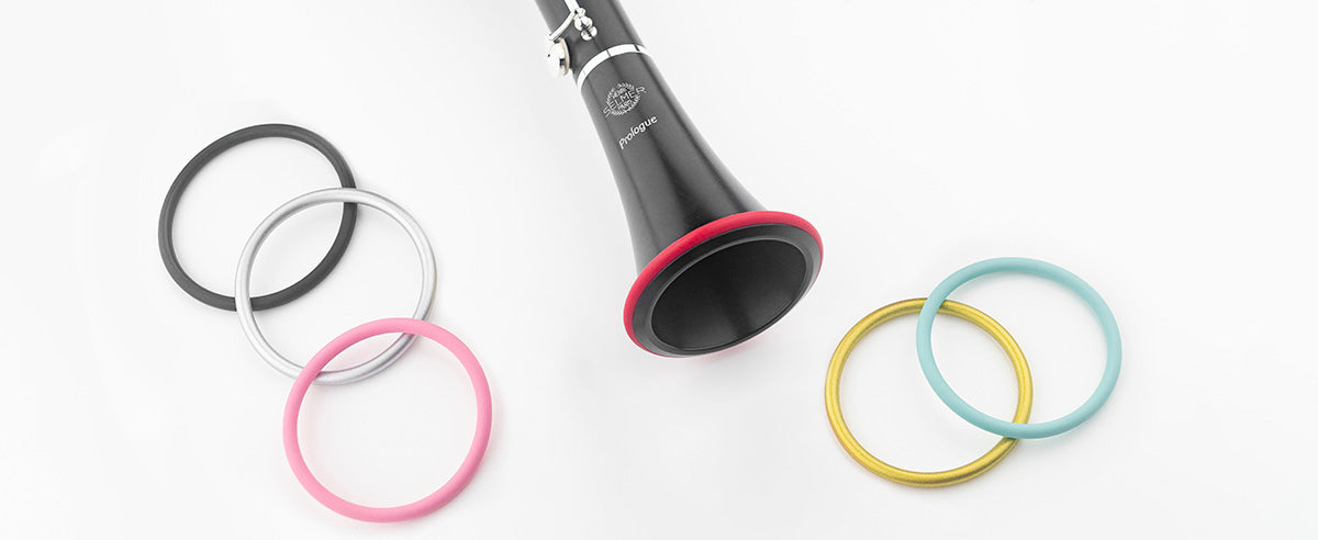 Clarinet bell colored rings