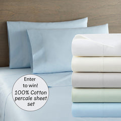 cotton percale sheet set