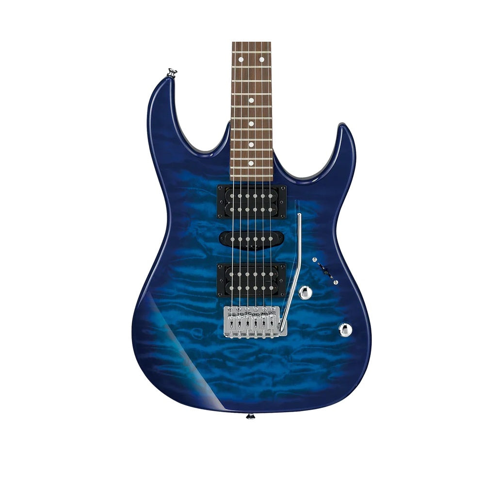 Ibanez Gio GRX70QA TBB Electric Guitar - Transparent Blue Burst