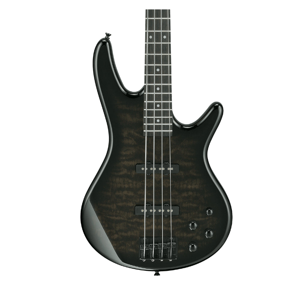 Ibanez GSR280QA TKS Gio 4-String Electric Bass Guitar transparent black sunburst