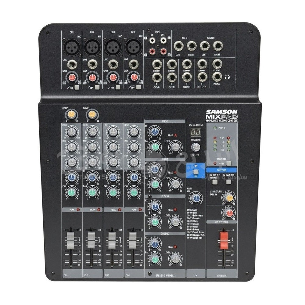 Samson Mixpad MXP124FX Compact, 12-Channel Analog Stereo Mixer with Effects and USB | Professional Audio | Professional Audio, Professional Audio. Professional Audio: Analog Passive Mixers, Professional Audio. Professional Audio: Audio Mixers & Amplifiers | Samson