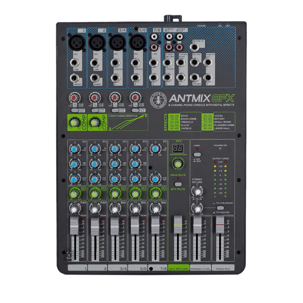 ANT ANTMIX 8FX 8-Channel Mixing Console With Effects | Professional Audio | Professional Audio, Professional Audio. Professional Audio: Analog Passive Mixers, Professional Audio. Professional Audio: Audio Mixers & Amplifiers | ANT