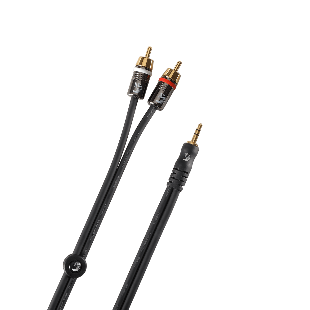 Planet Waves PW-MP-05 Audio Cable - Dual RCA to Stereo Mini Cable - 5 Feet | Professional Audio Accessories | Musical Instruments. Musical Instruments: Accessories By Categories, Musical Instruments. Musical Instruments: Instrument Cable, Musical Instruments. Musical Instruments: Instrument Cable & Connectors By Categories, Musical Instruments. Musical Instruments: Instrument Cable-1, Professional Audio Accessories, Professional Audio Accessories. Professional Audio Accessories: Audio Cable, Professional Au