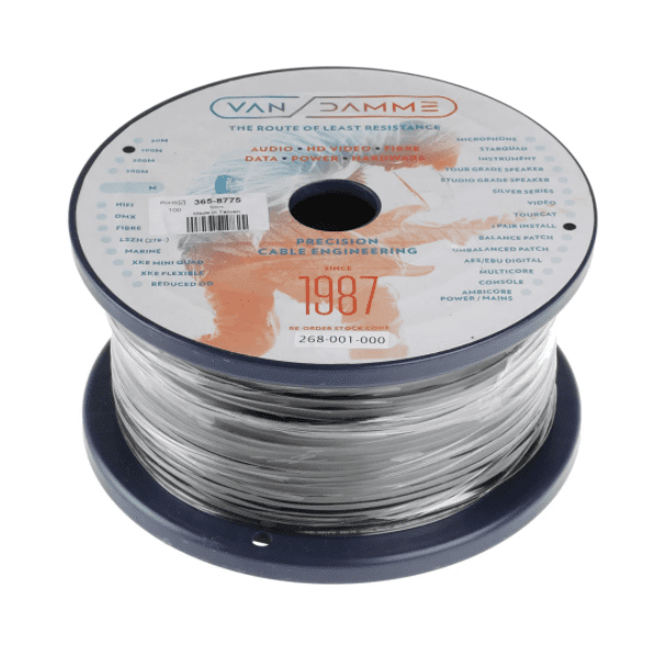 Van Damme 268-001-000 Pro Grade Classic XKE 1 pair install Cable - Price Per Meter