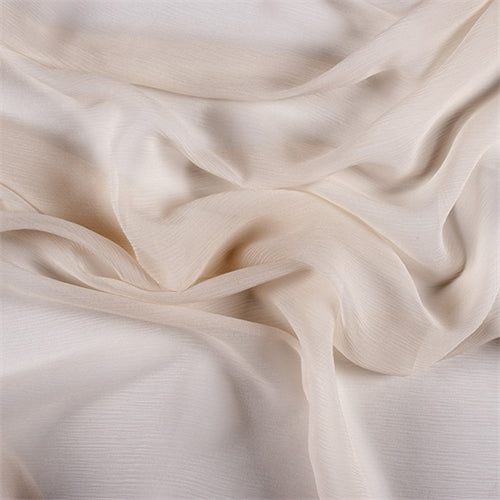 > Silk Crinkle Chiffon > Silk crinkle chiffon fabric, 5mm,  52, white color group