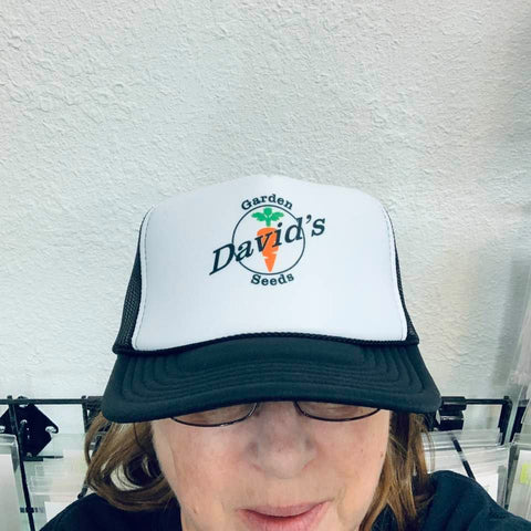 Mrs. DGS in one of our new black caps.