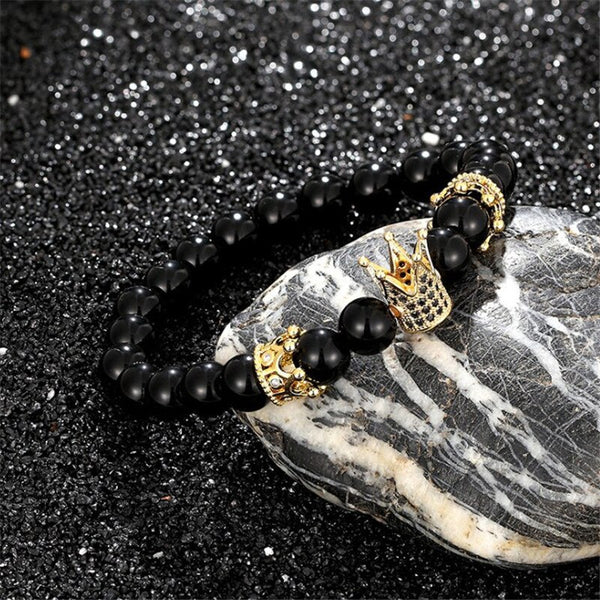 The Crown Obsidian Bracelet