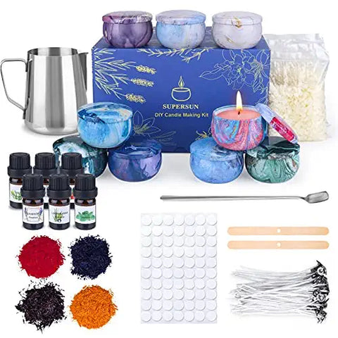 Candle Making Kit with Electronic Hot Plate for Beginners, Adults, and Kids  