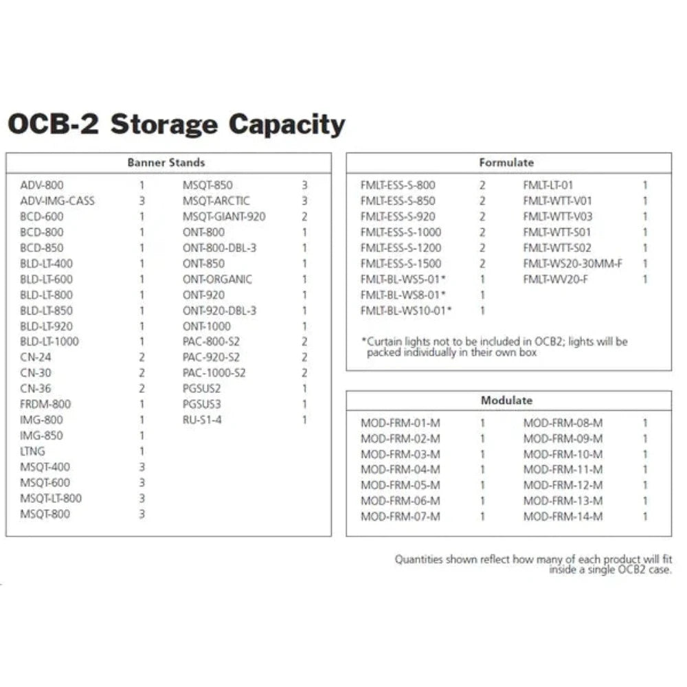 OCB BANNER STAND CASE