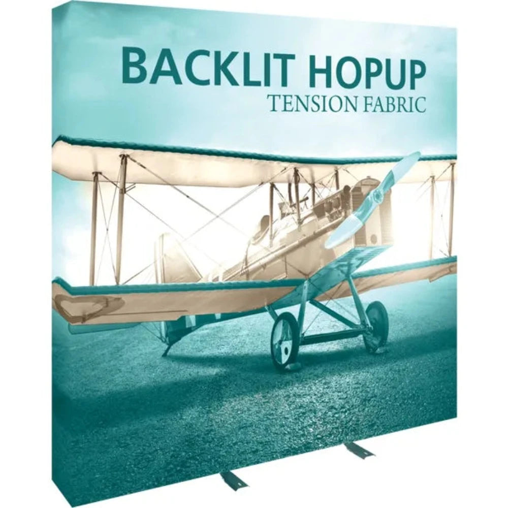 HOPUP 7.5FT BACKLIT STRAIGHT TENSION FABRIC DISPLAY KIT