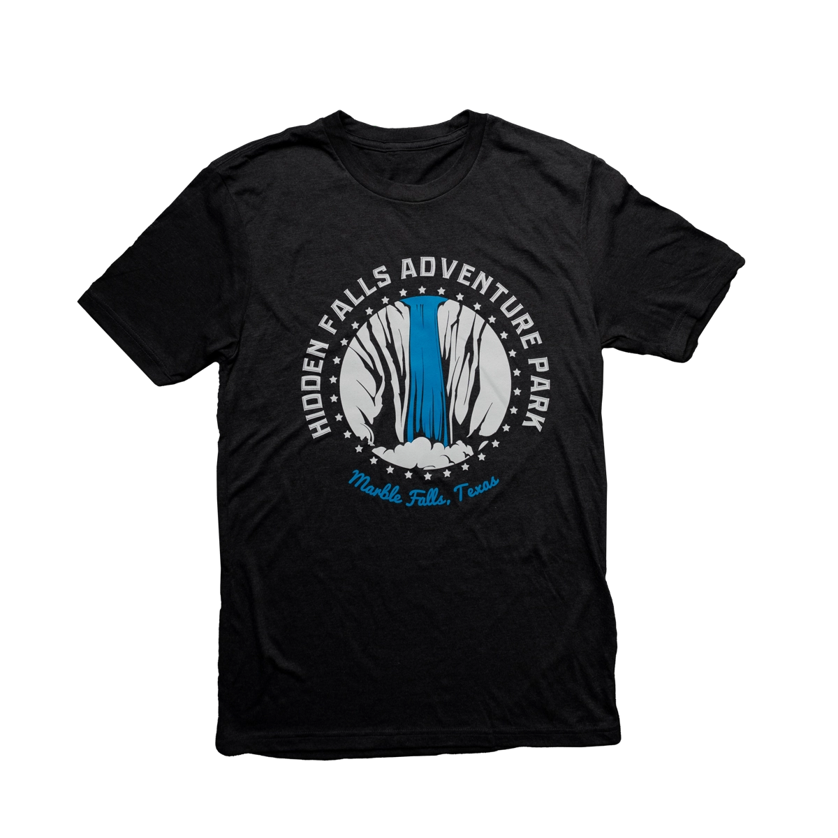 Black Classic Waterfall T-Shirt