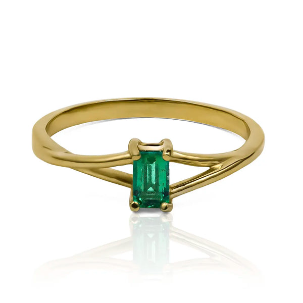 Anillo baguette emerald