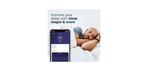 Man using Fitbit Charge for a Sleep Score and Stages