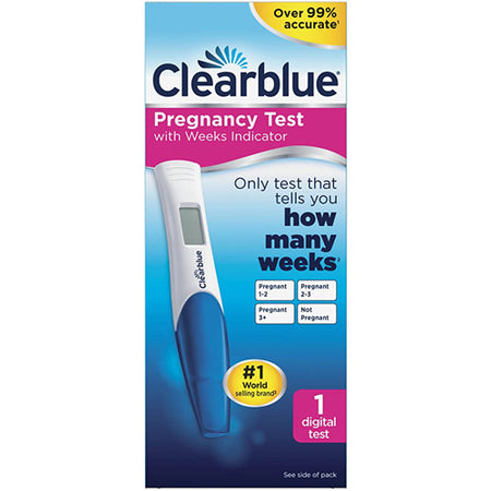 Clearblue Digital Pregnancy Test with Weeks Indicator – 1 Test | Home  healthcare & wellbeing devices