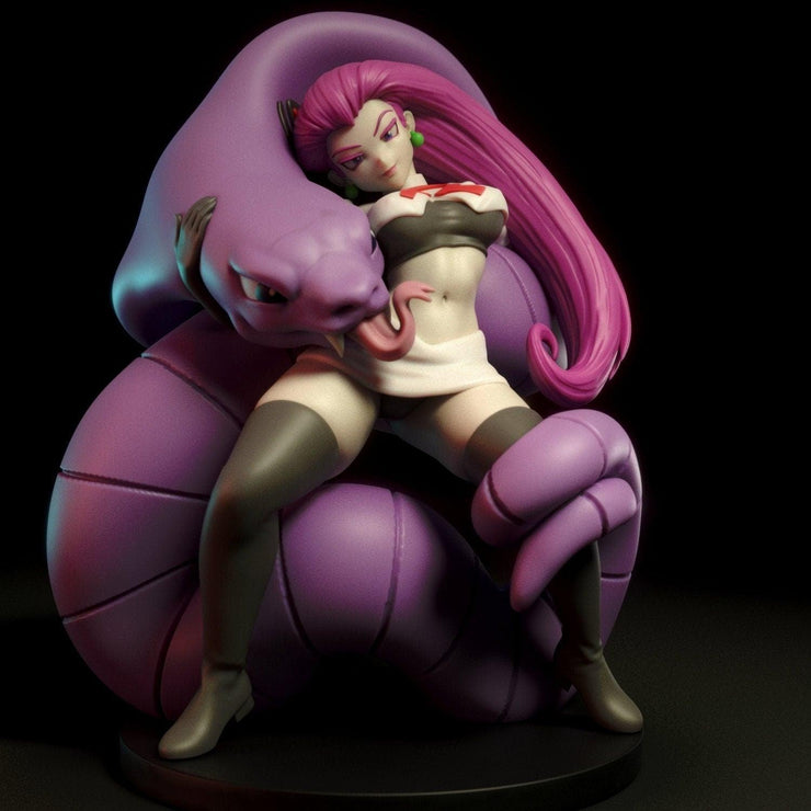 Pokemon Jessie Arbok - Jessie team rocket arbok pokÃ©mon 3d printed resin â€“ TheSecretDoorInn