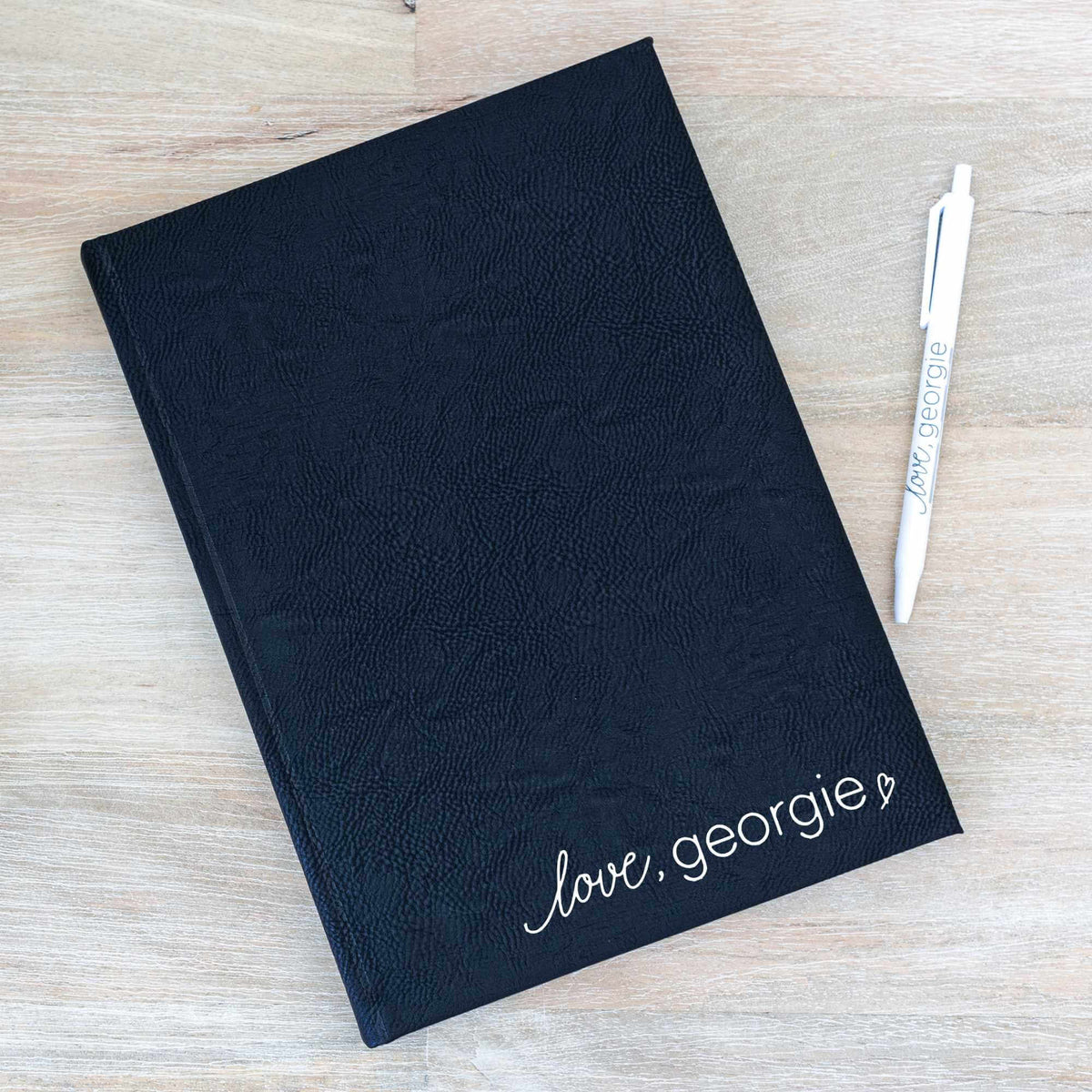 Custom Journals with Logo - Engraved with Your Business Logo - Love, Georgie