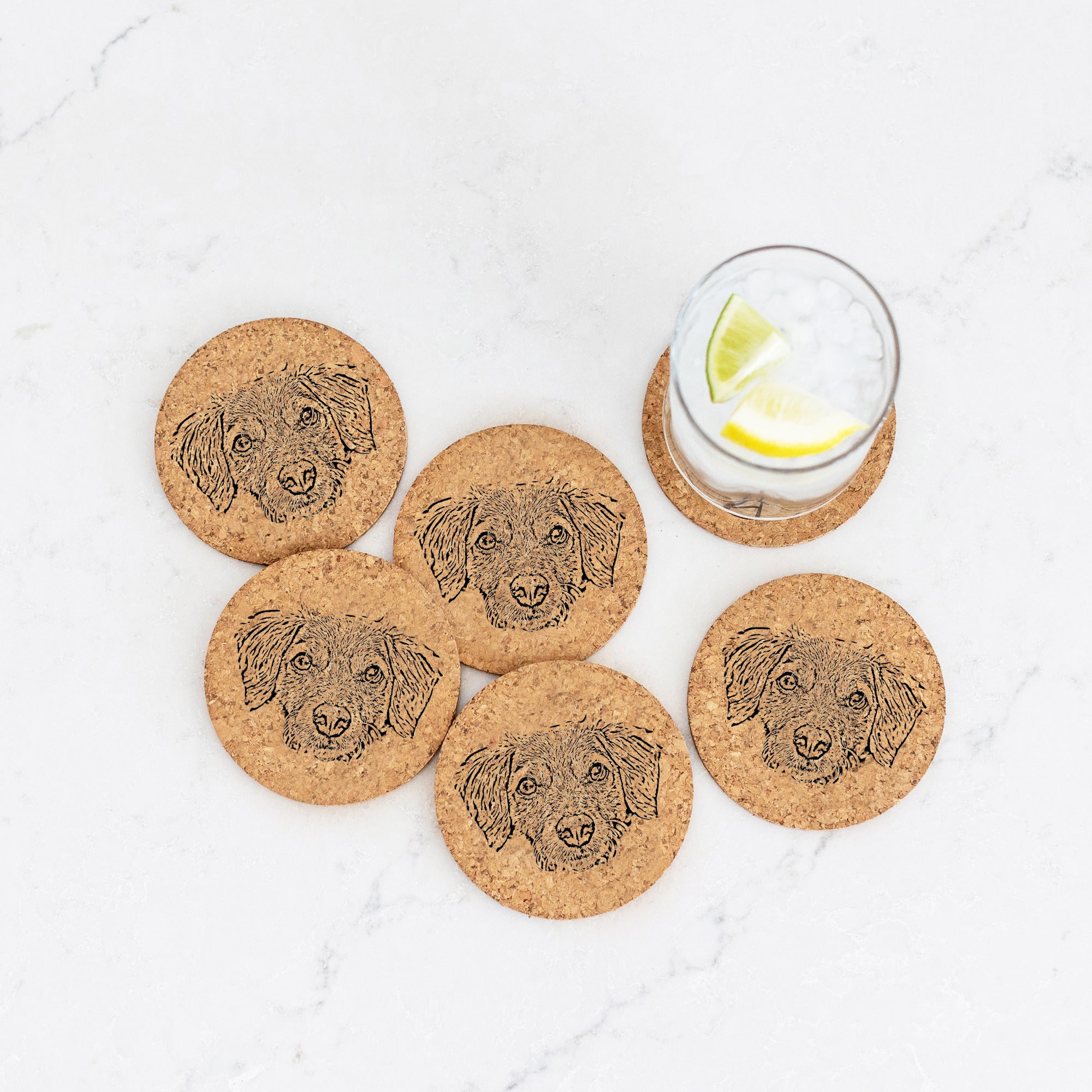 Personalized Pet Photo Coasters - Wedding Favor