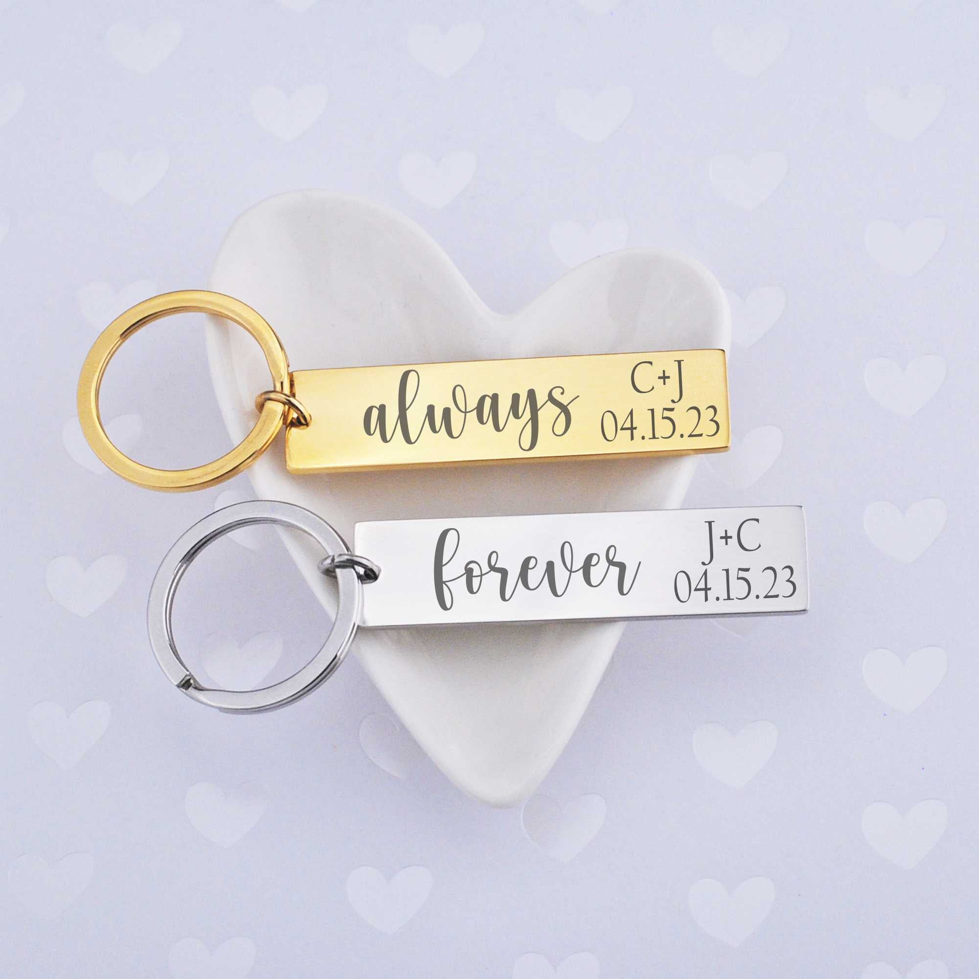 Always & Forever - Couple's Keychain Set