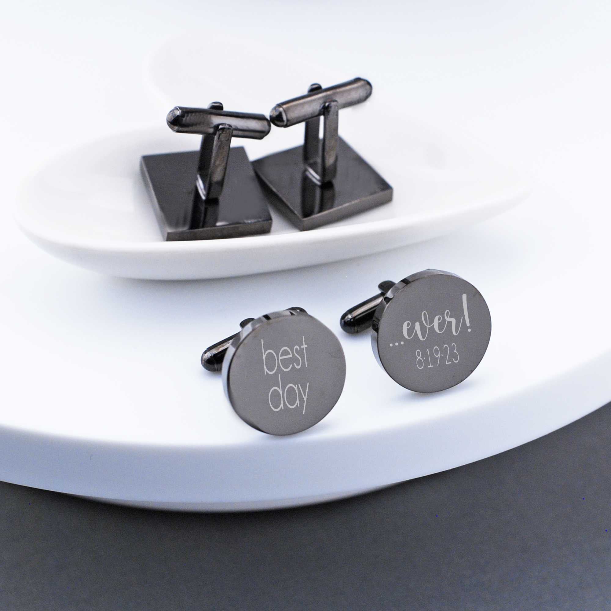 Groom Gift - Best Day Ever Cufflinks