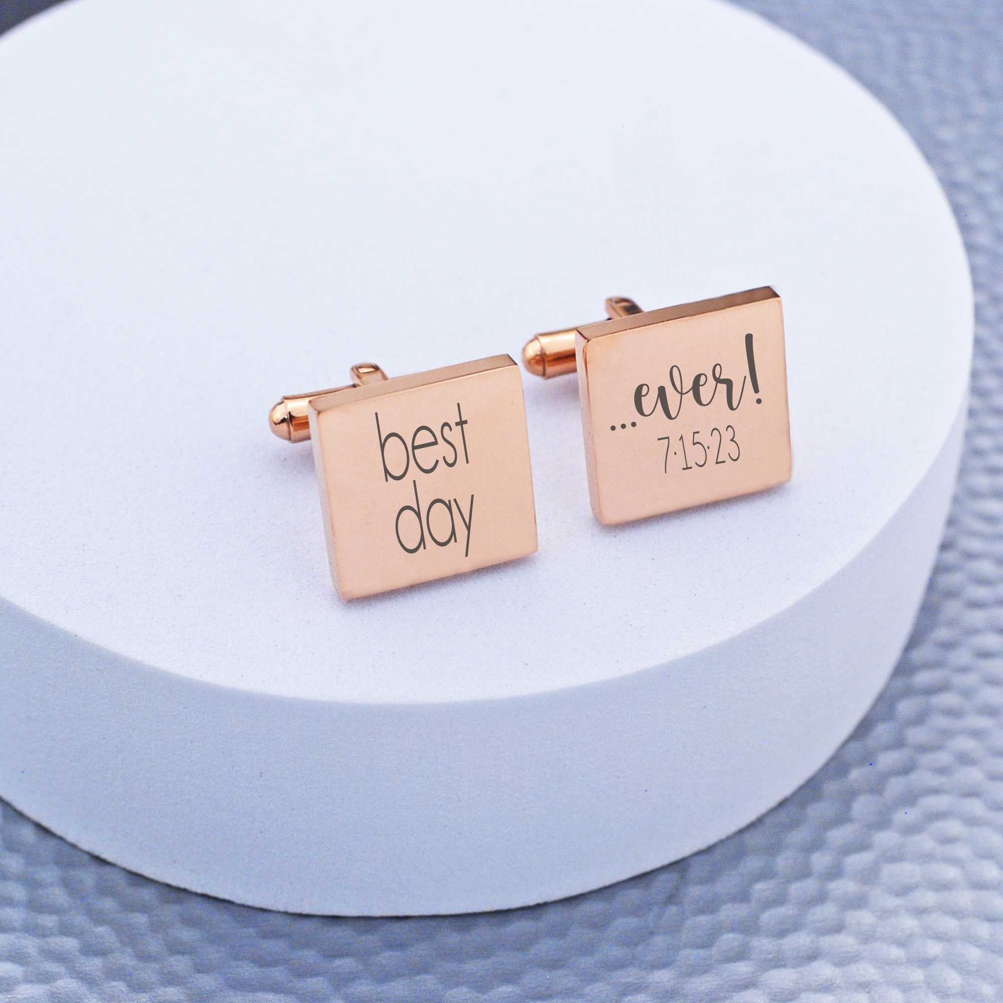 Groom Gift - Best Day Ever Cufflinks