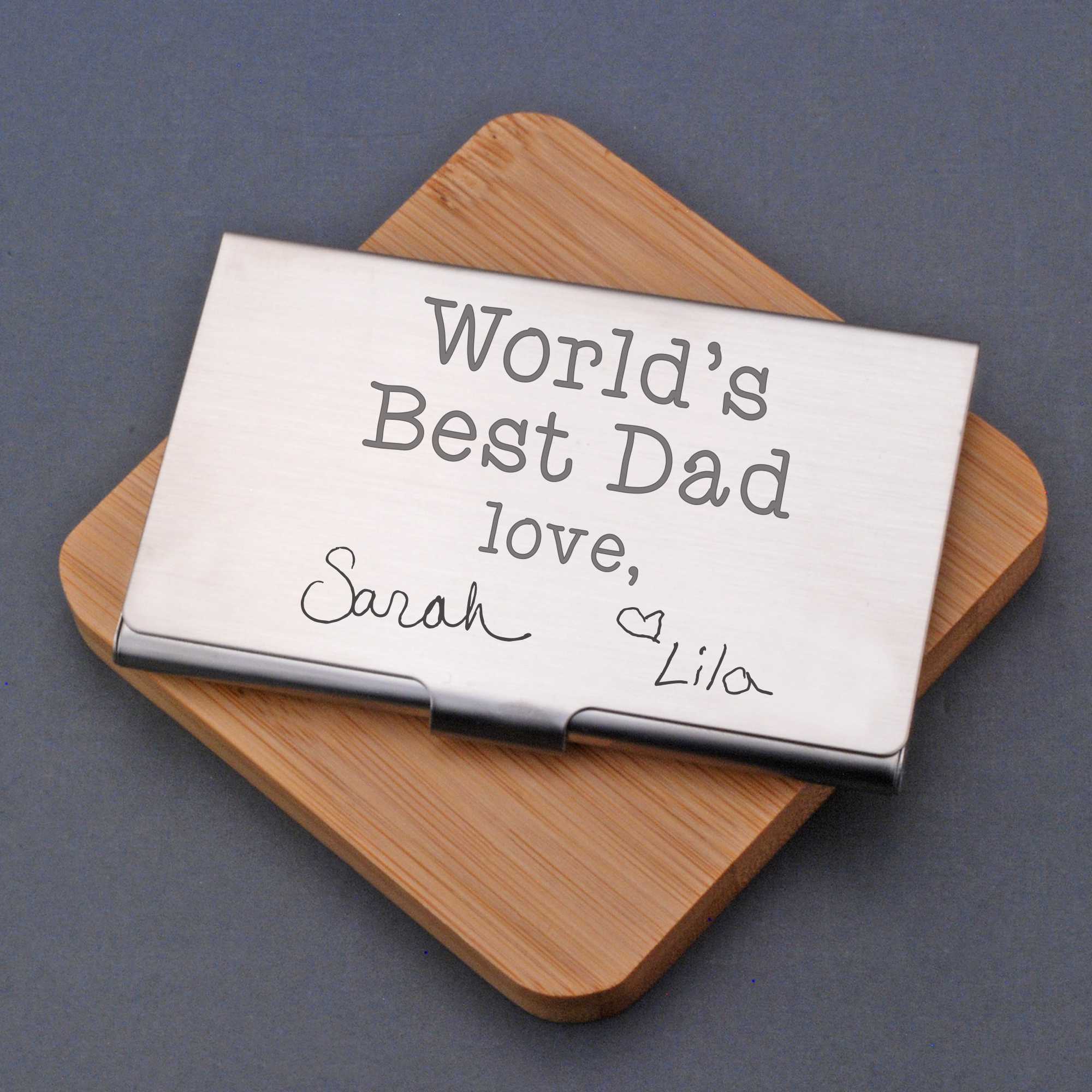 World's Best Dad - Business Card Case