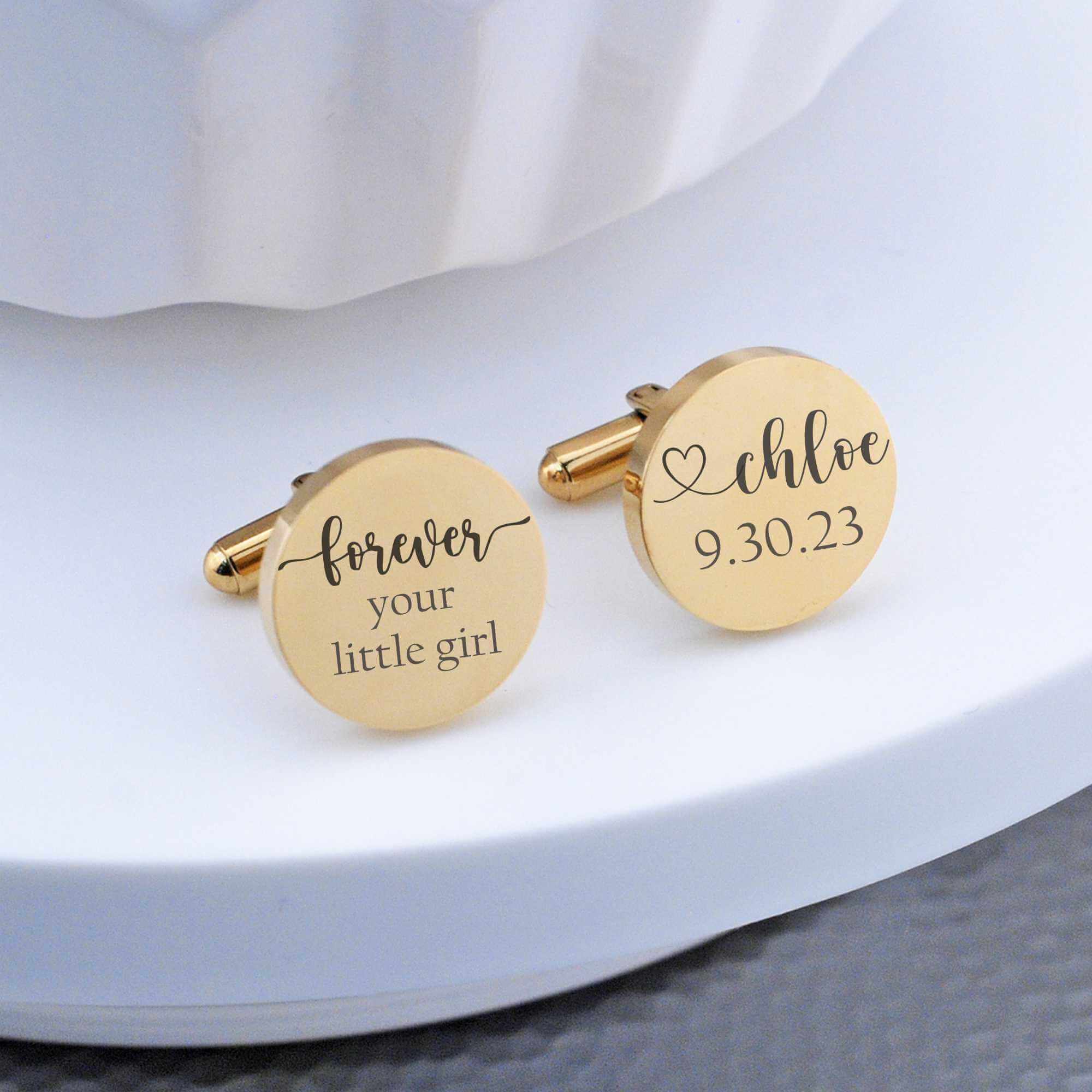 Forever Your Little Girl - Father of Bride Cufflinks