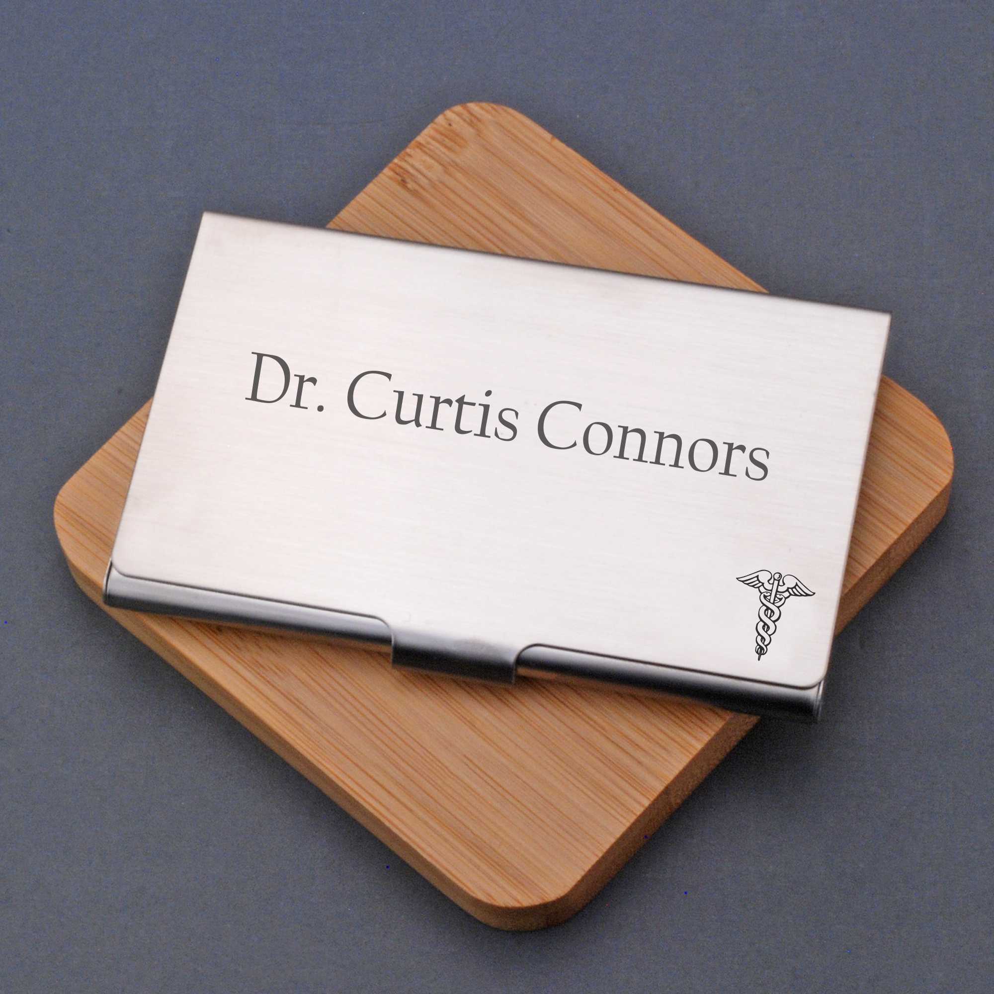 Custom Business Card Case for Doctor