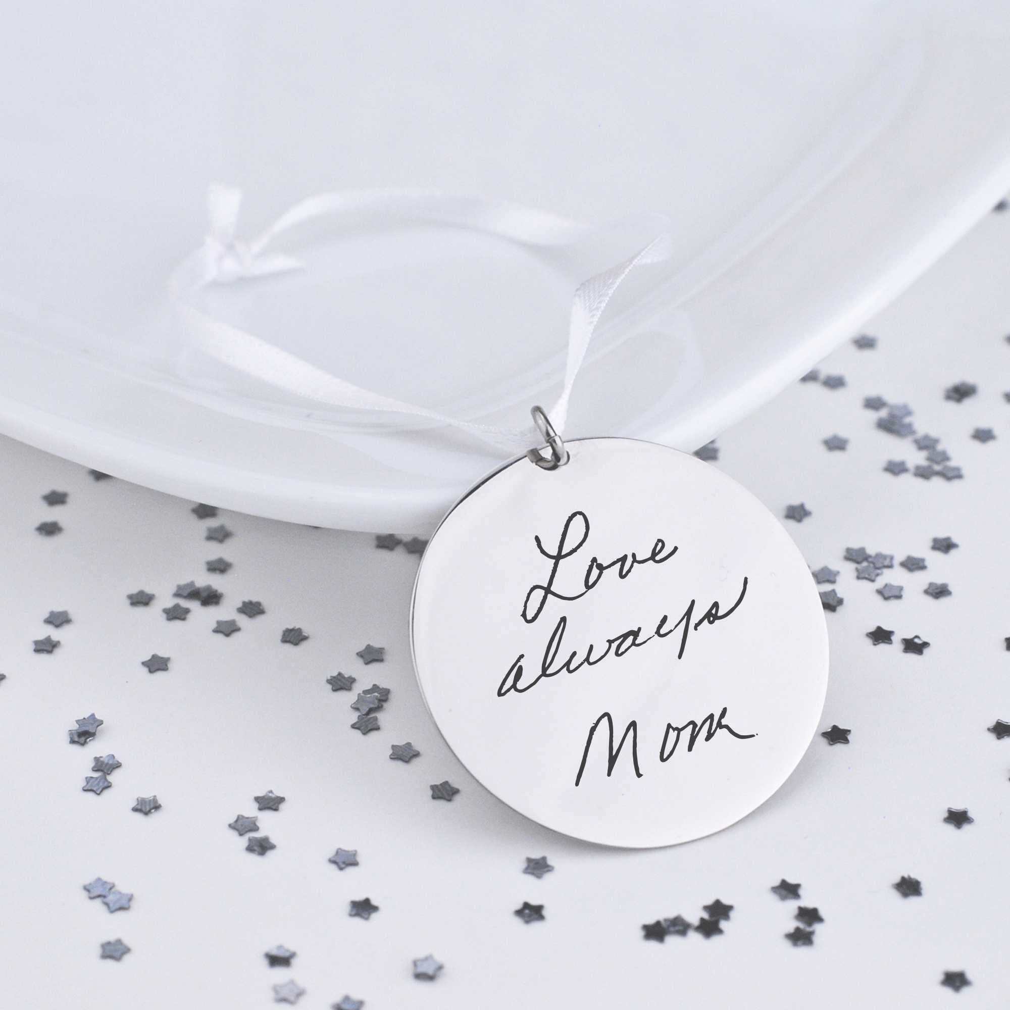 Engraved Handwriting Ornament