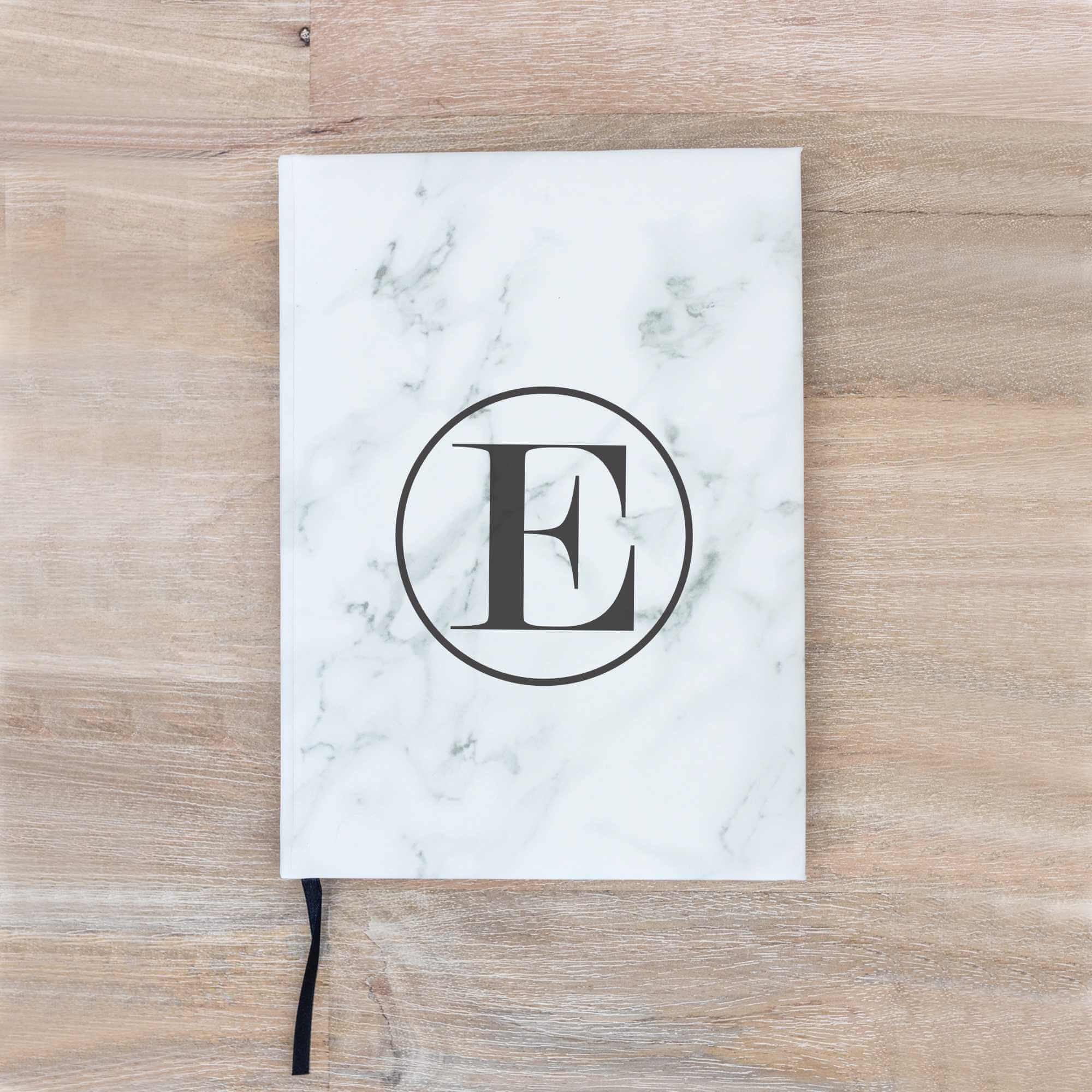 Vegan Leather Sketchbook with Initial