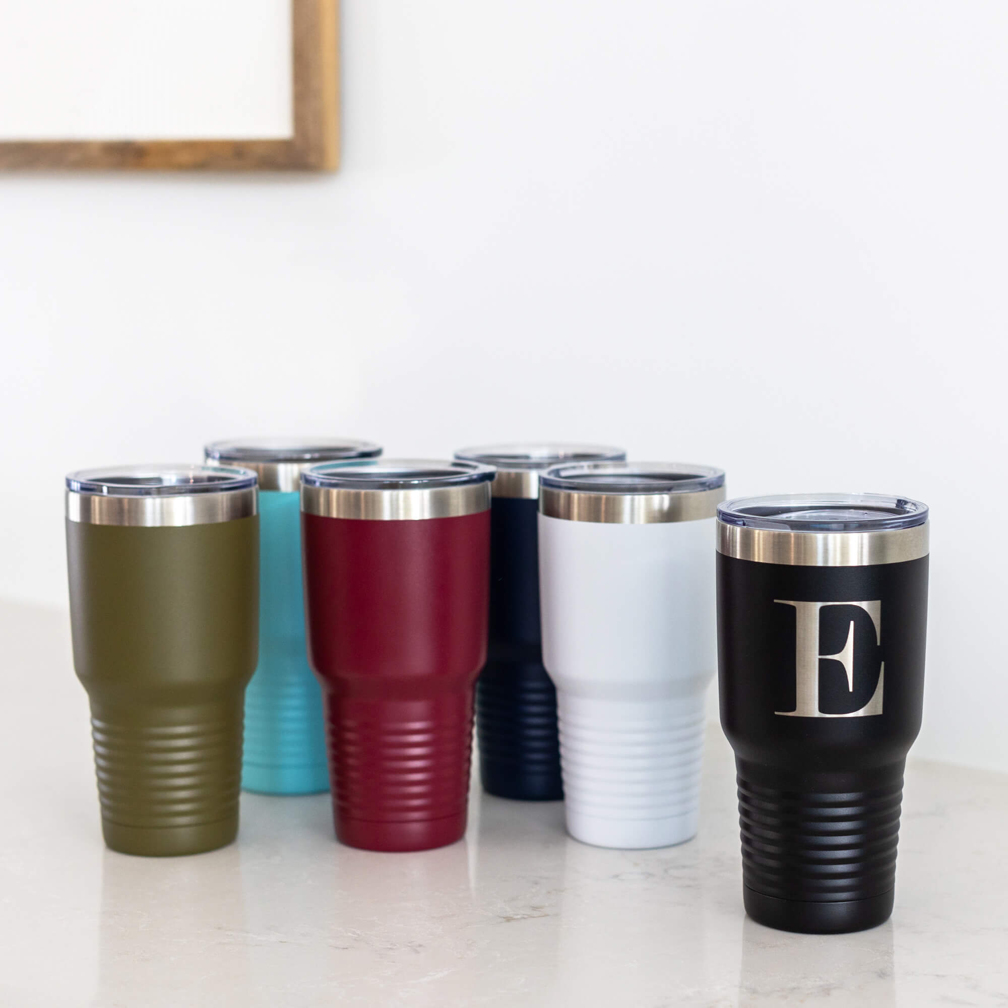 30 oz. Insulated Ringneck Tumbler with Initial