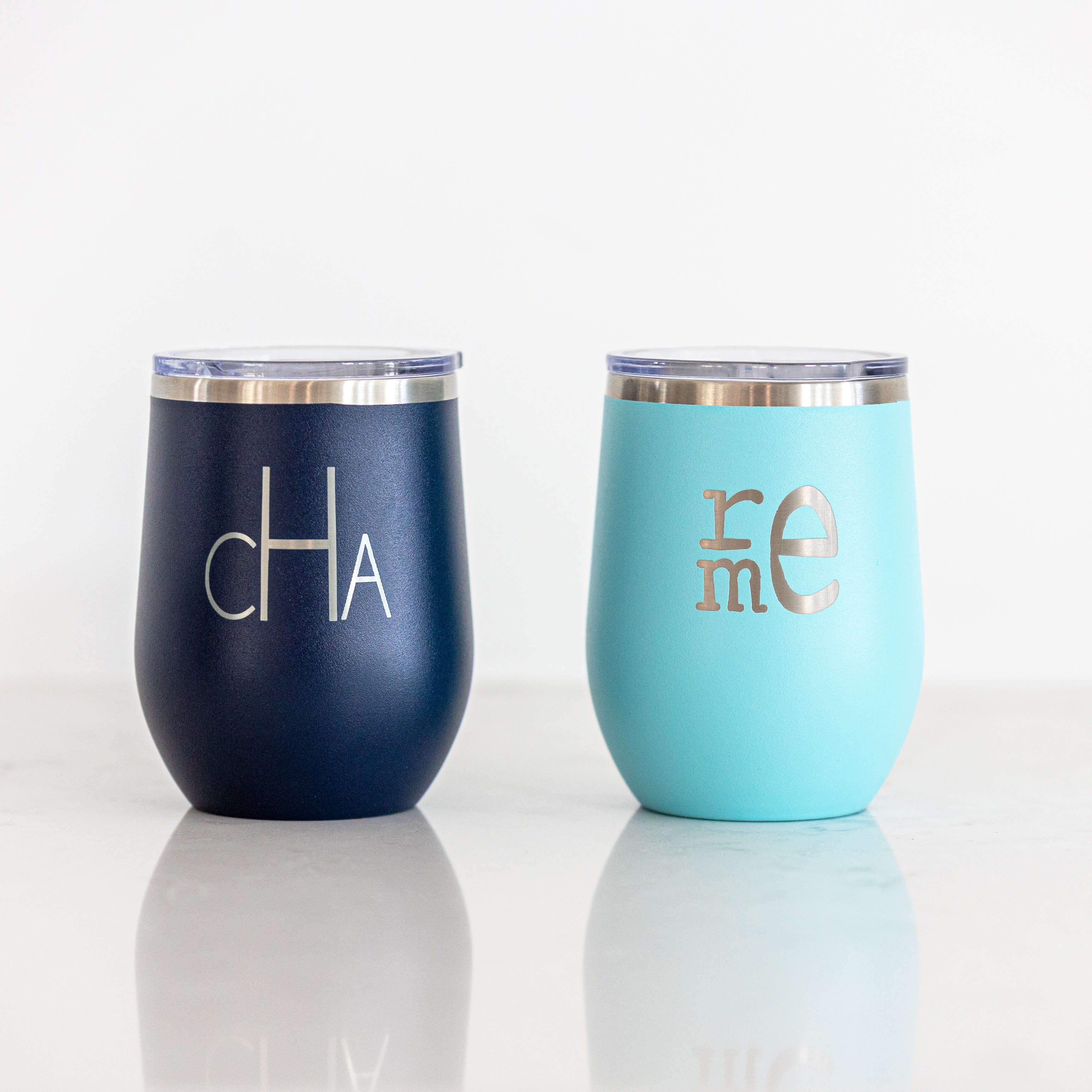 Monogrammed Insulated Wine Tumbler - 12 oz.