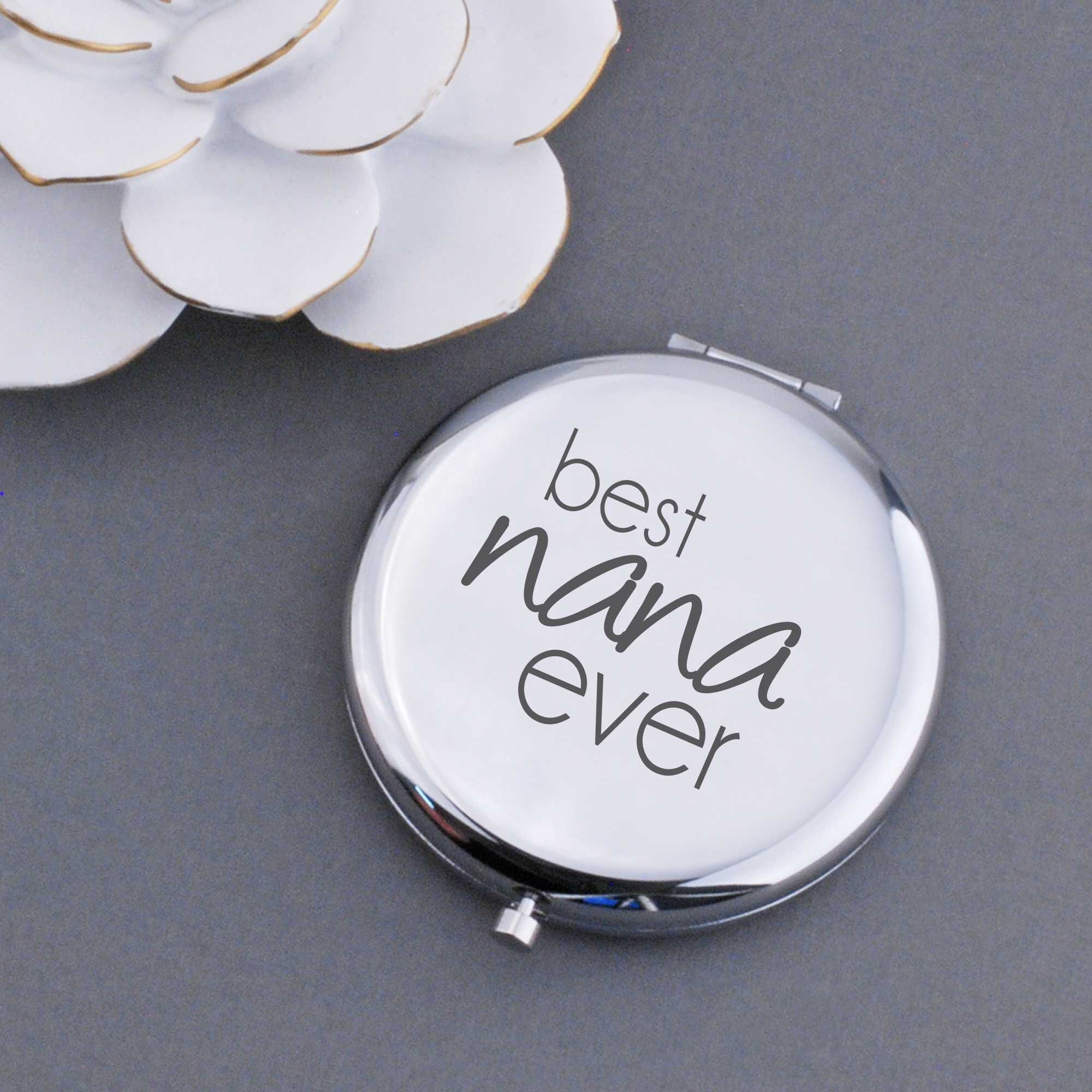 Best Nana Ever - Pocket Mirror Gift for Grandma