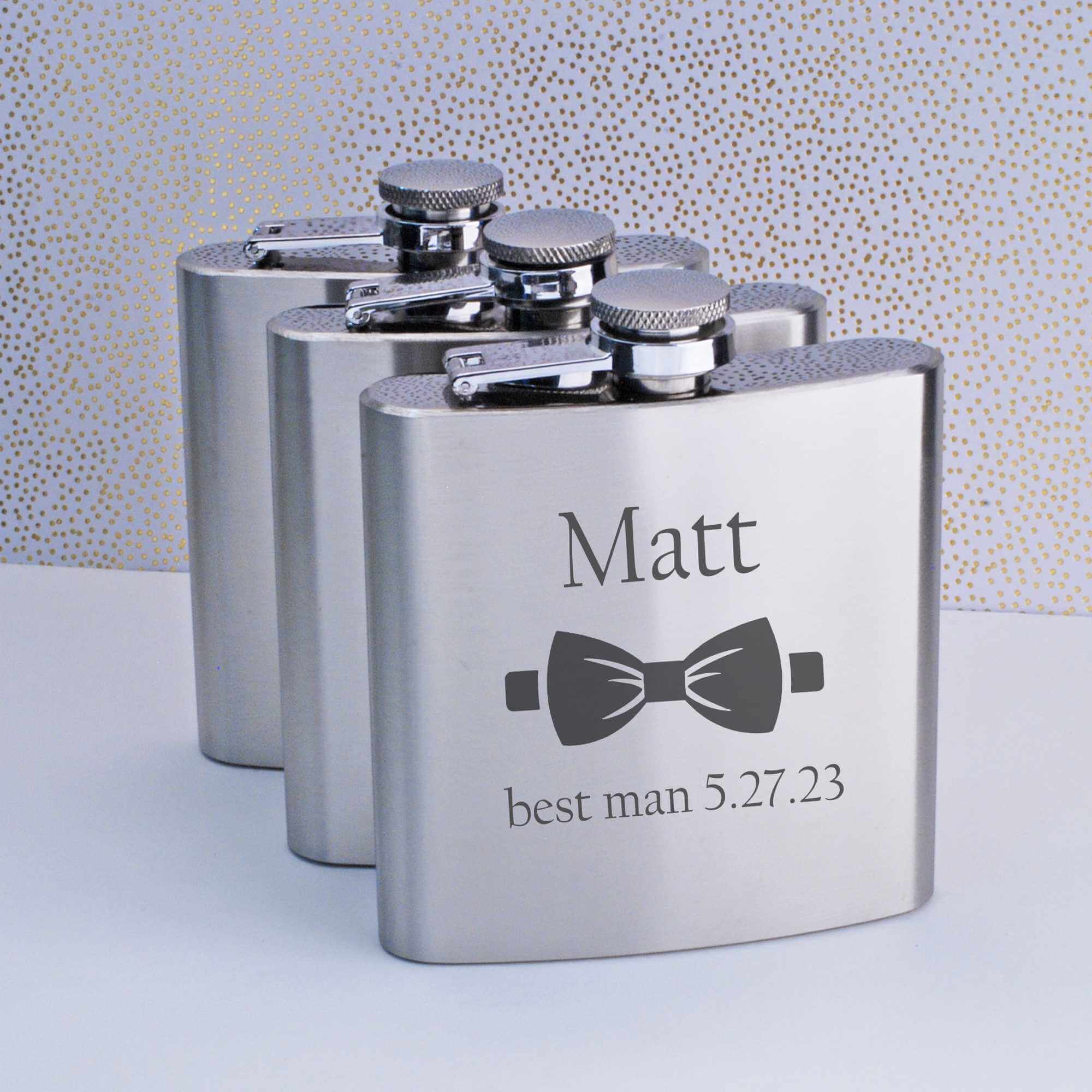 Groomsman's Bowtie Flask