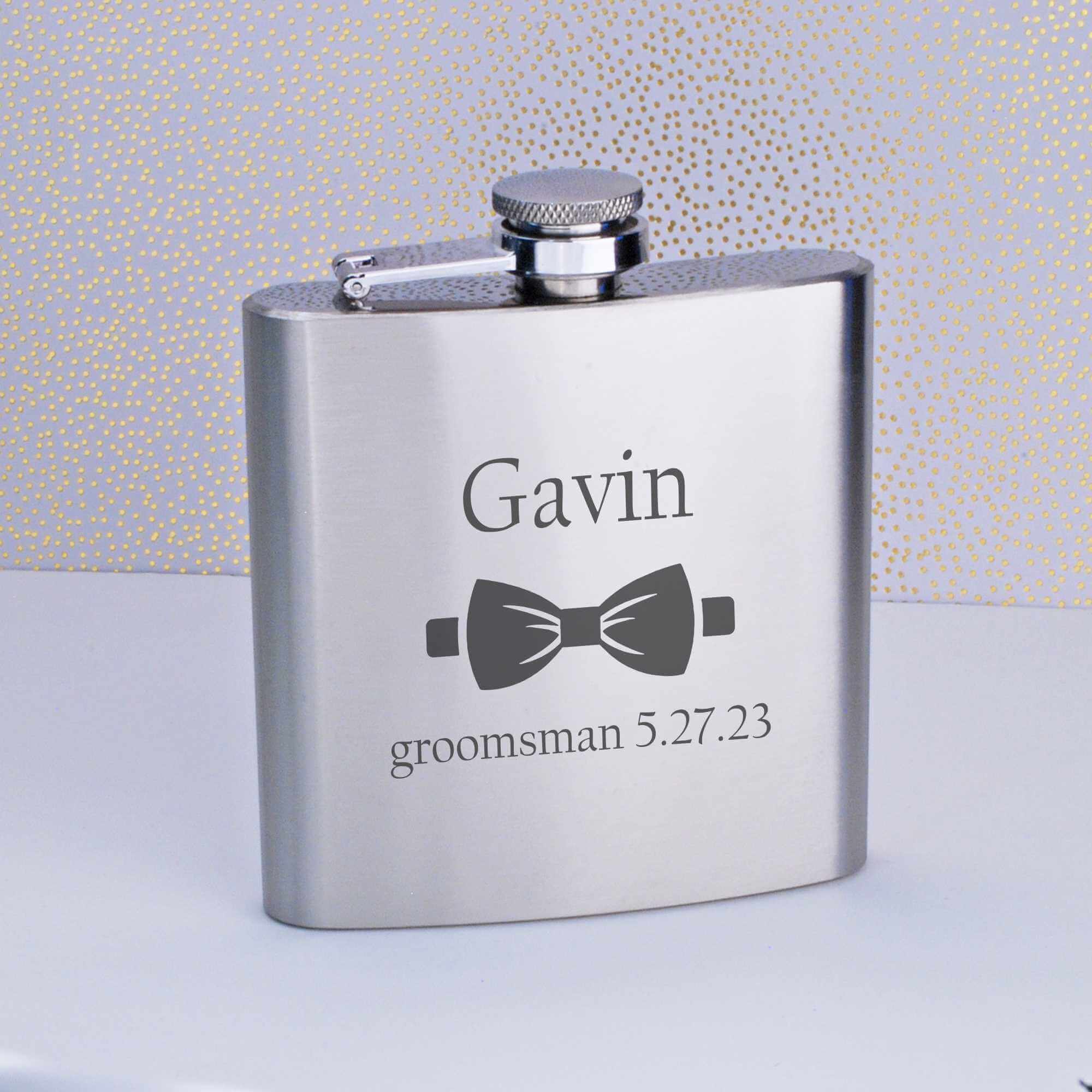 Groomsman's Bowtie Flask