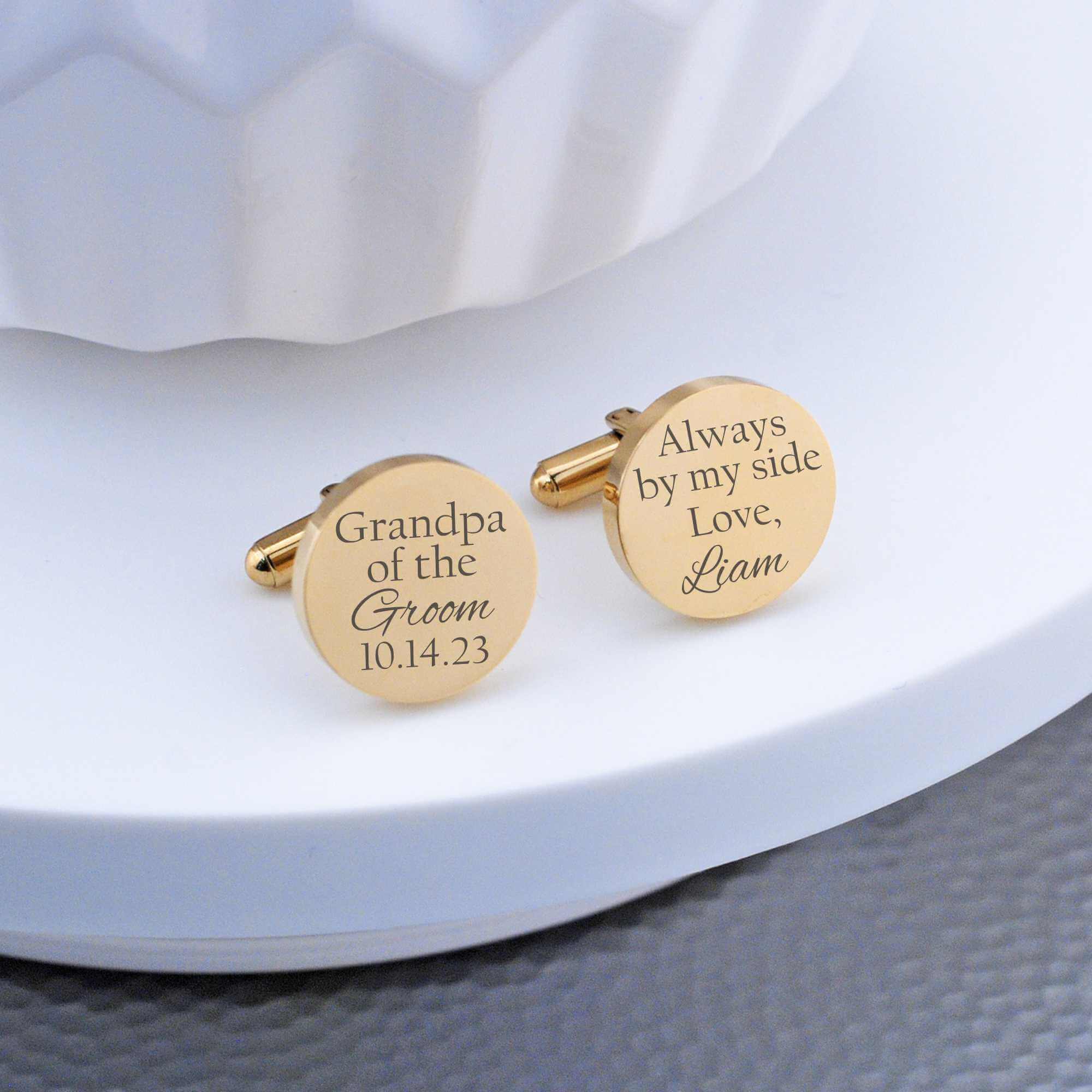 Grandpa of the Groom Cufflinks