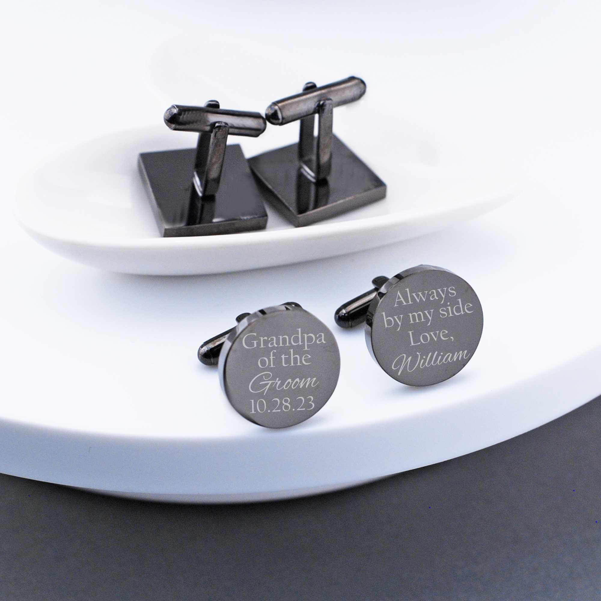 Grandpa of the Groom Cufflinks