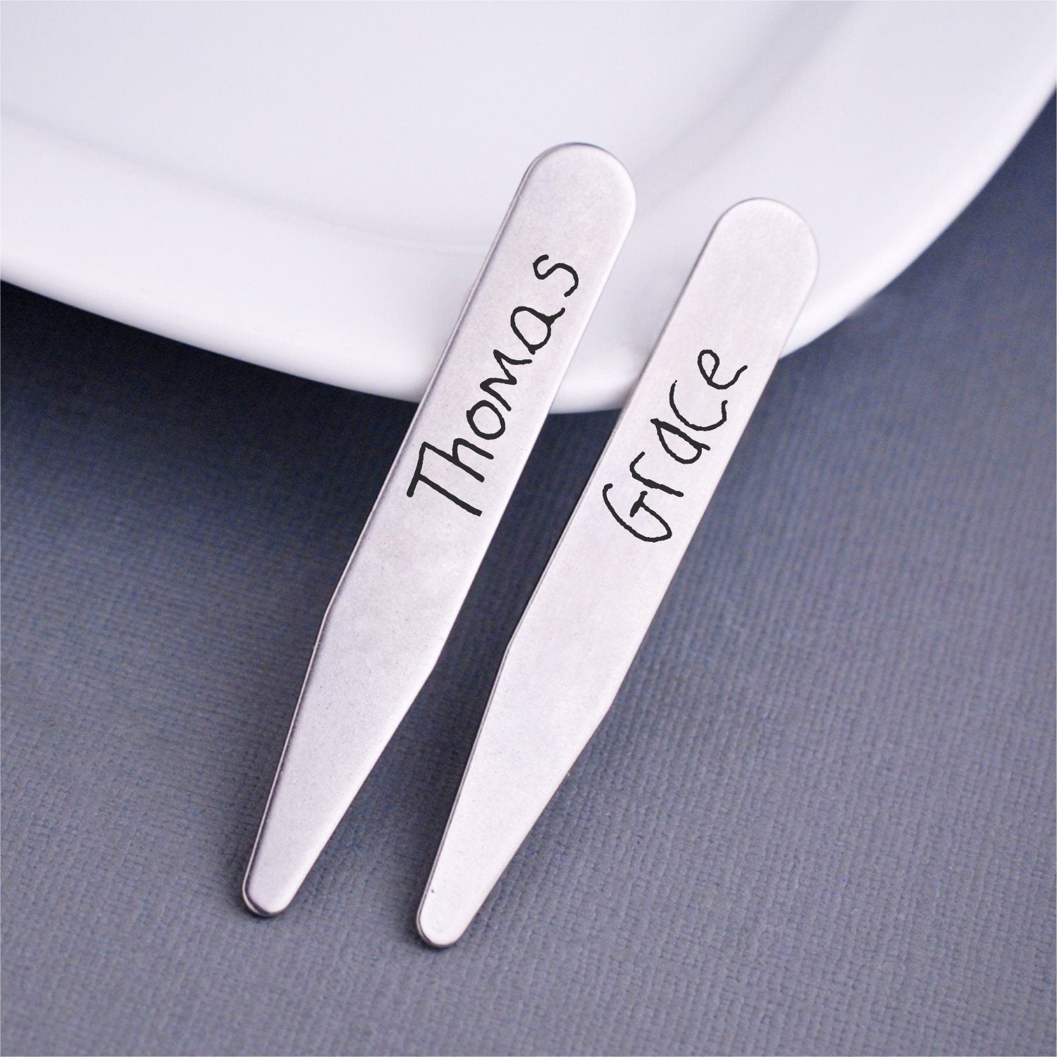 Handwriting Collar Stays