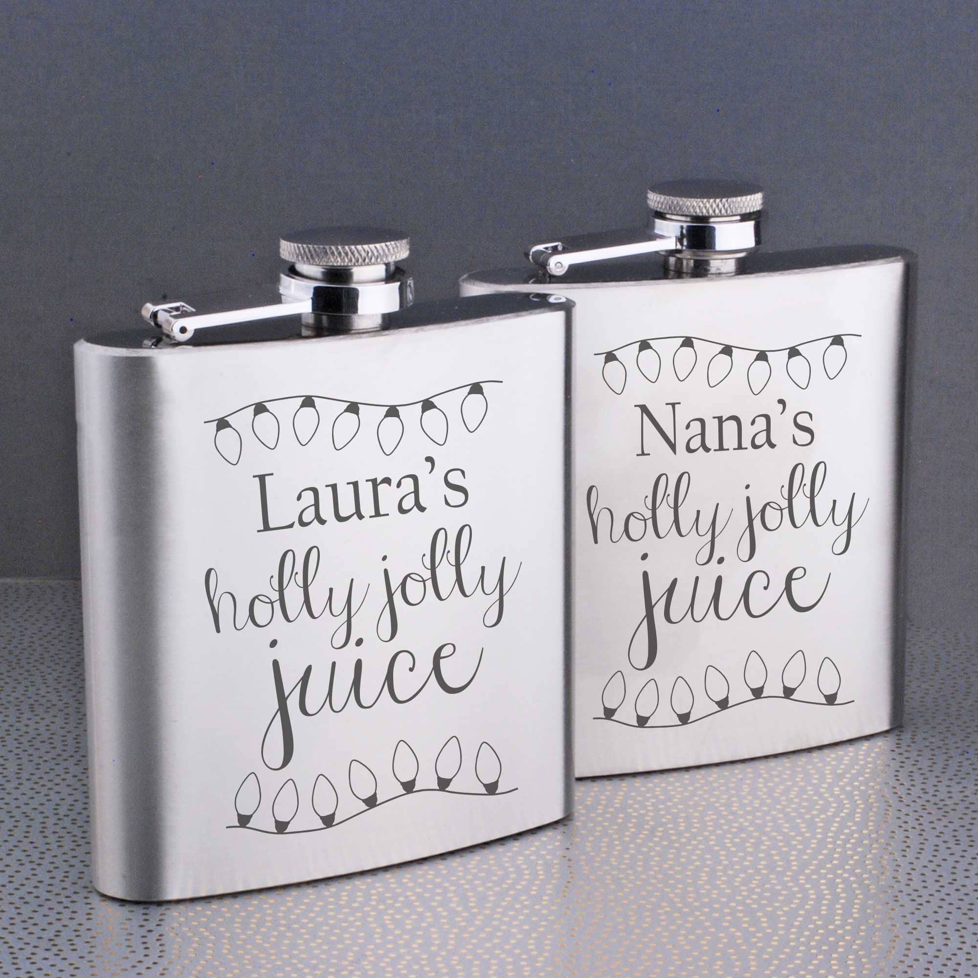 Holly Jolly Juice - Flask Christmas Gift