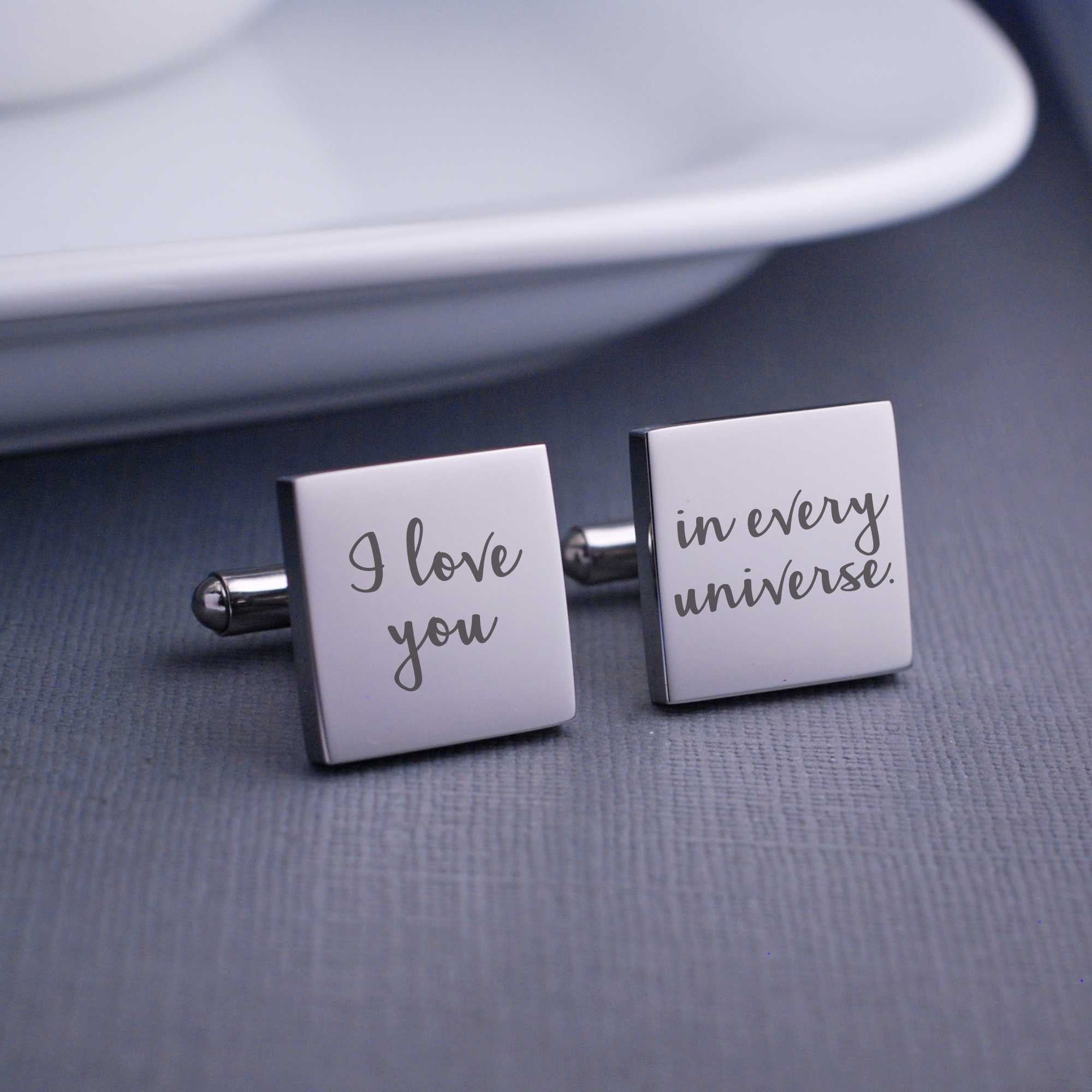 I Love You in Every Universe Cufflinks