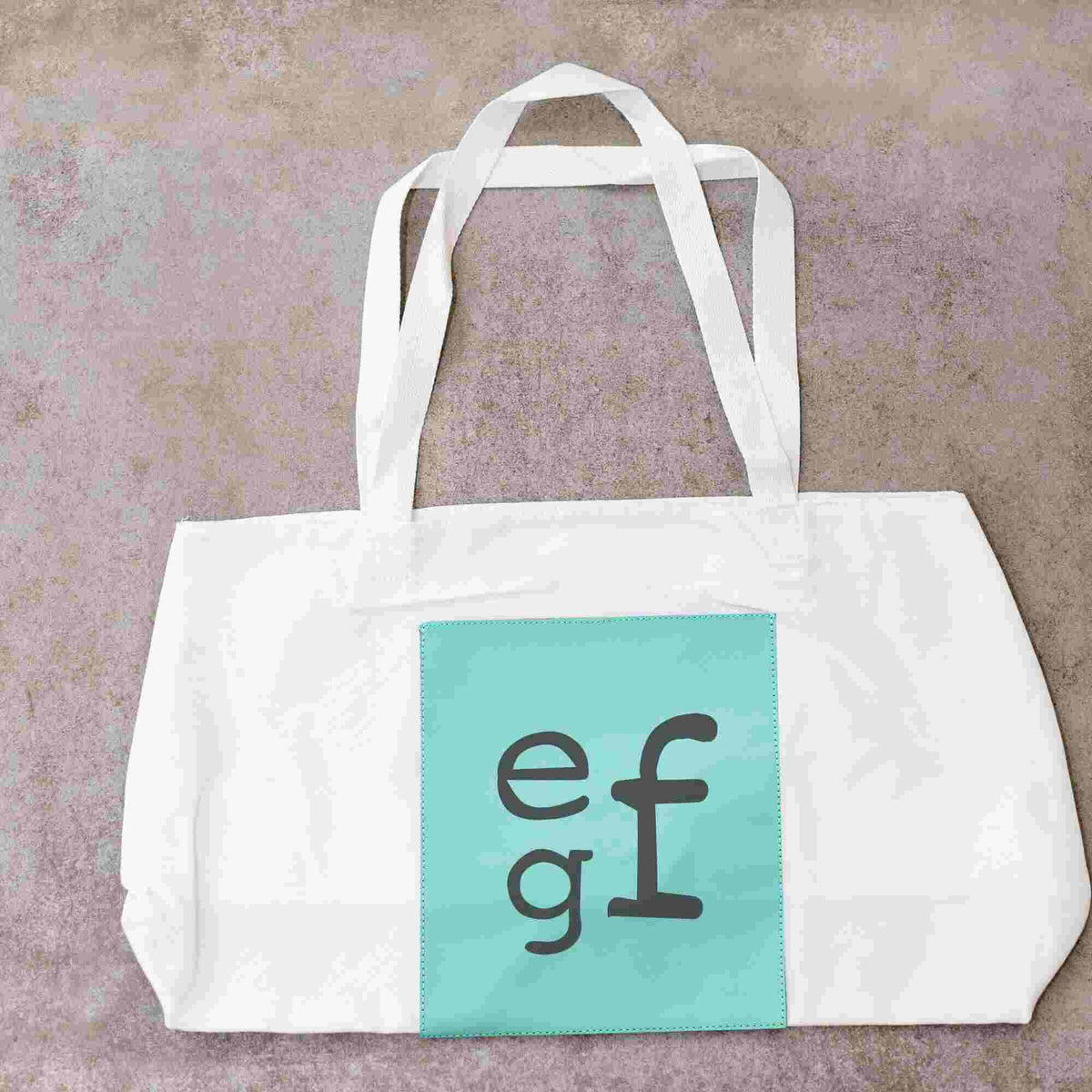 Modern Monogram Tote Bags