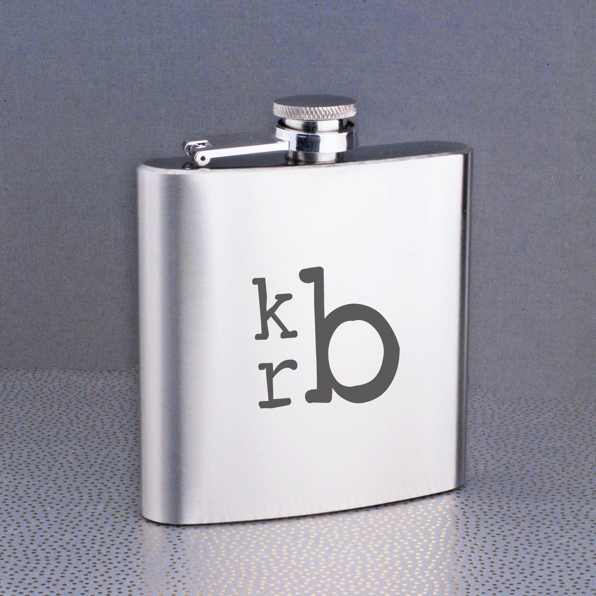 Modern Monogram - Flask Gift