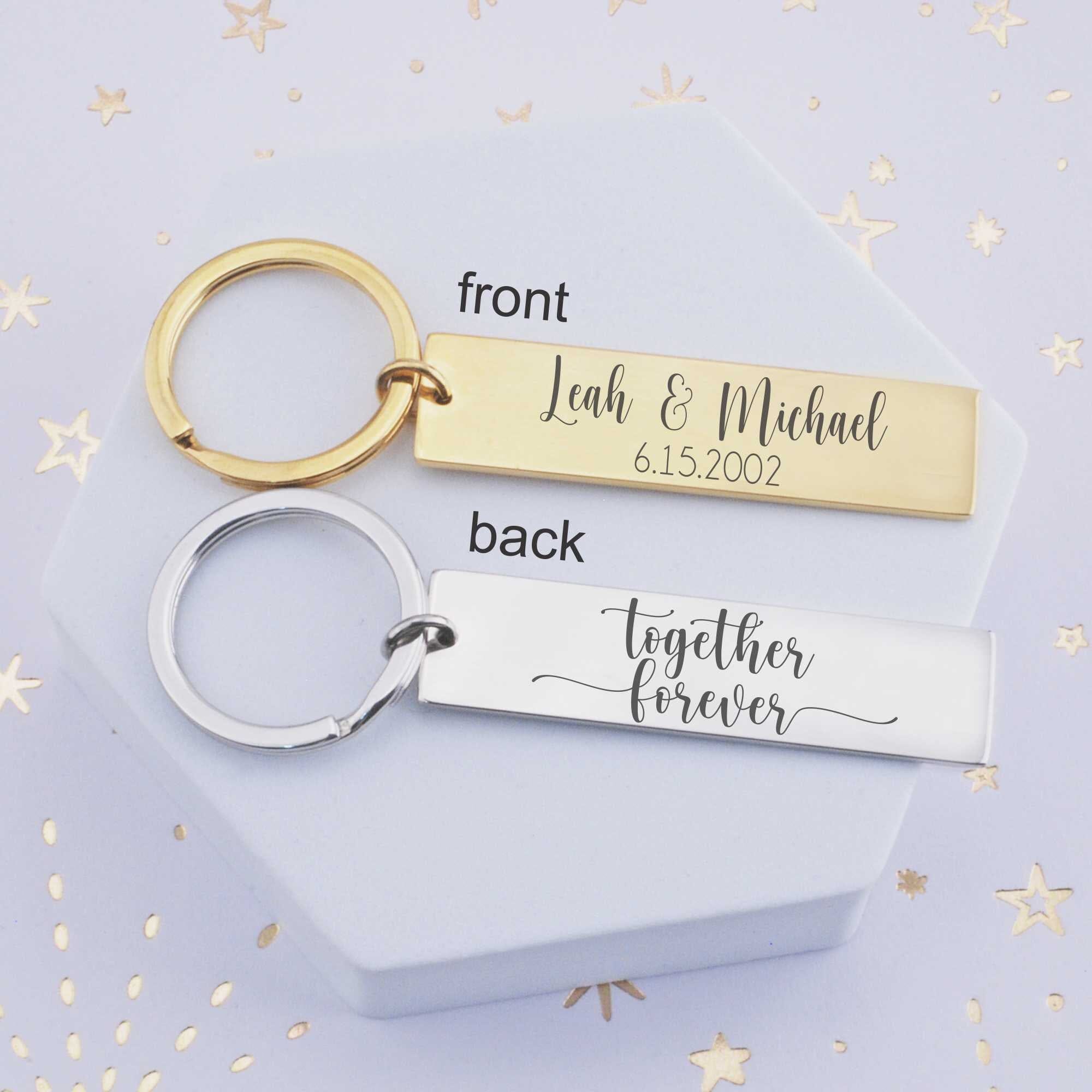 Together Forever - Personalized Anniversary Keychain