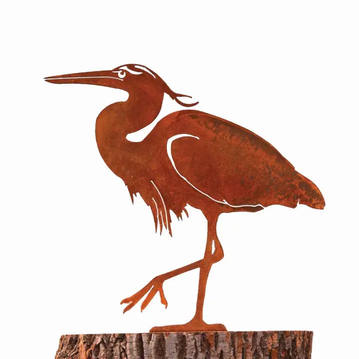 Great Blue Heron Silhouette 13"