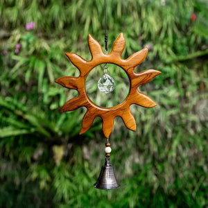 Recycled Teak Sun Catcher - Sun - Weeds