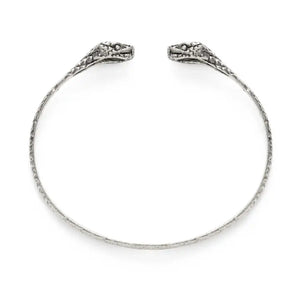 Ophidian Cuff Bracelet Silver - Weeds