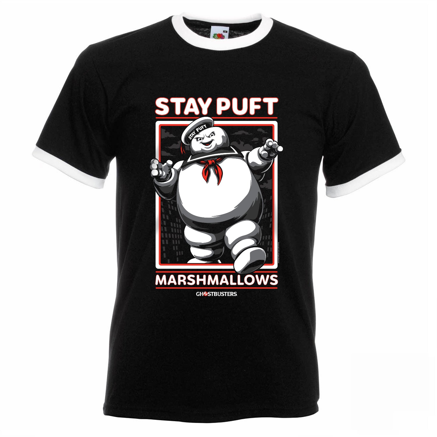 Mini-Pufts Breakout White / Black Ringer T-Shirt